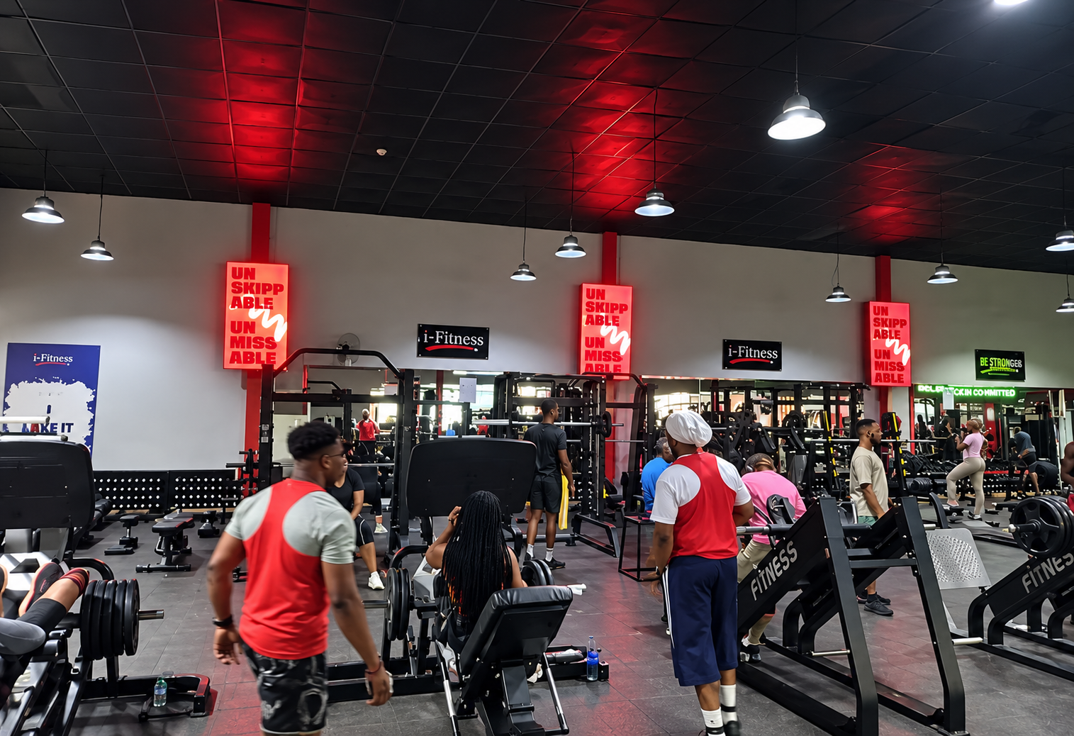 Digital Gym Screen Network — iFitness, Acme Road advertising face and surrounding environment