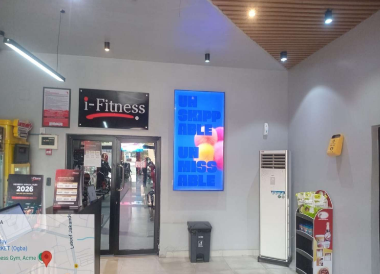 Digital Gym Screen Network — iFitness, Acme Road site photo