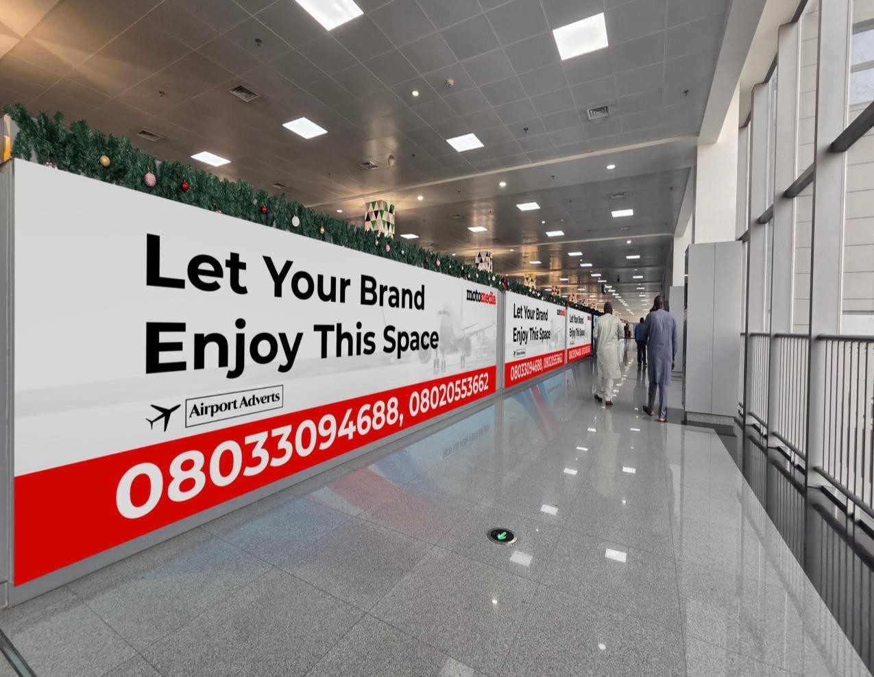 ABV-062 · Static Lightbox — Nnamdi Azikiwe International Airport, Arrival Baggage Claim Hall advertising face and surrounding environment