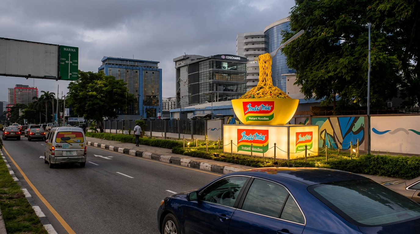 VI Garden – Ahmadu Bello Way by Adeola Odeku advertising face and surrounding environment