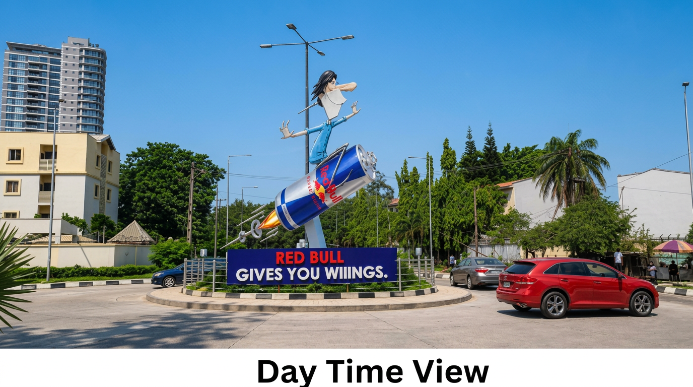 Ikoyi Garden – Thompson Roundabout & Triangle Layby advertising face and surrounding environment